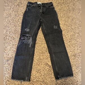 ABERCROMBIE AND FITCH THE DAD HIGH RISE JEANS SIZE 25